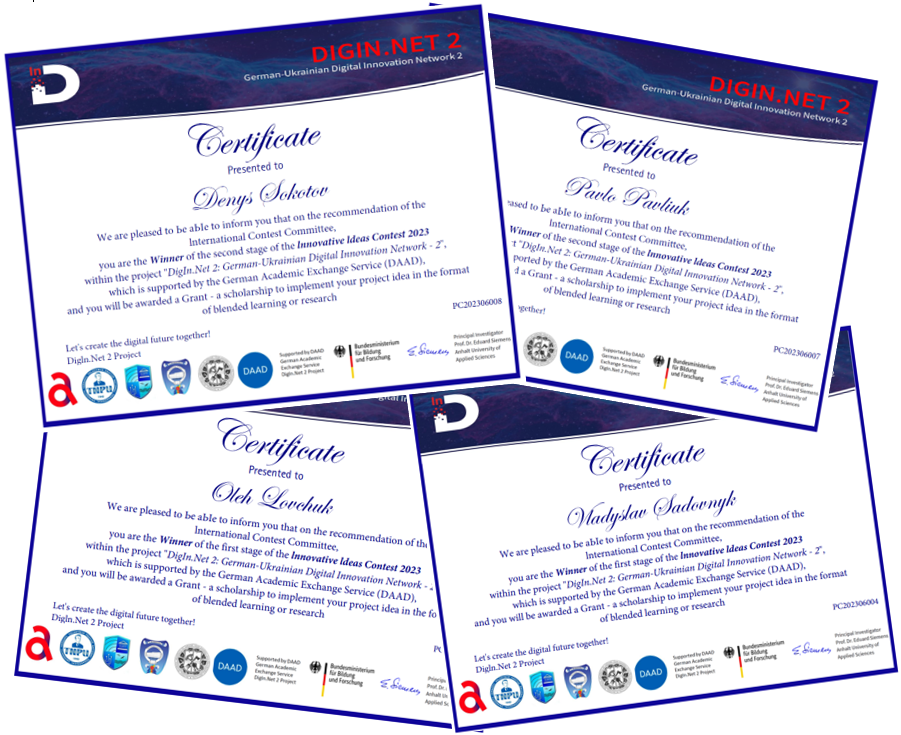 Сертифікати учасників